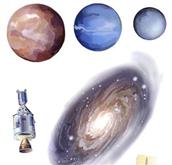 Naklejki dekoracyjne Kosmiczna podróż